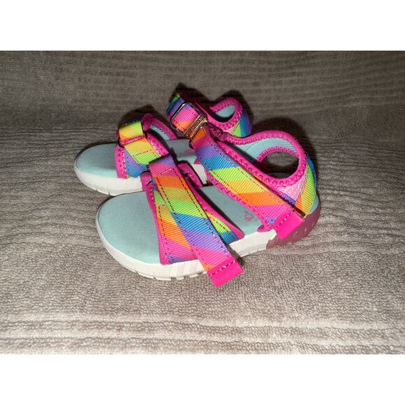 Stride Rite 360 Girl's Sevita Sandal Toddler Size 5 blinking Light Up Shoes - Picture 2 of 8